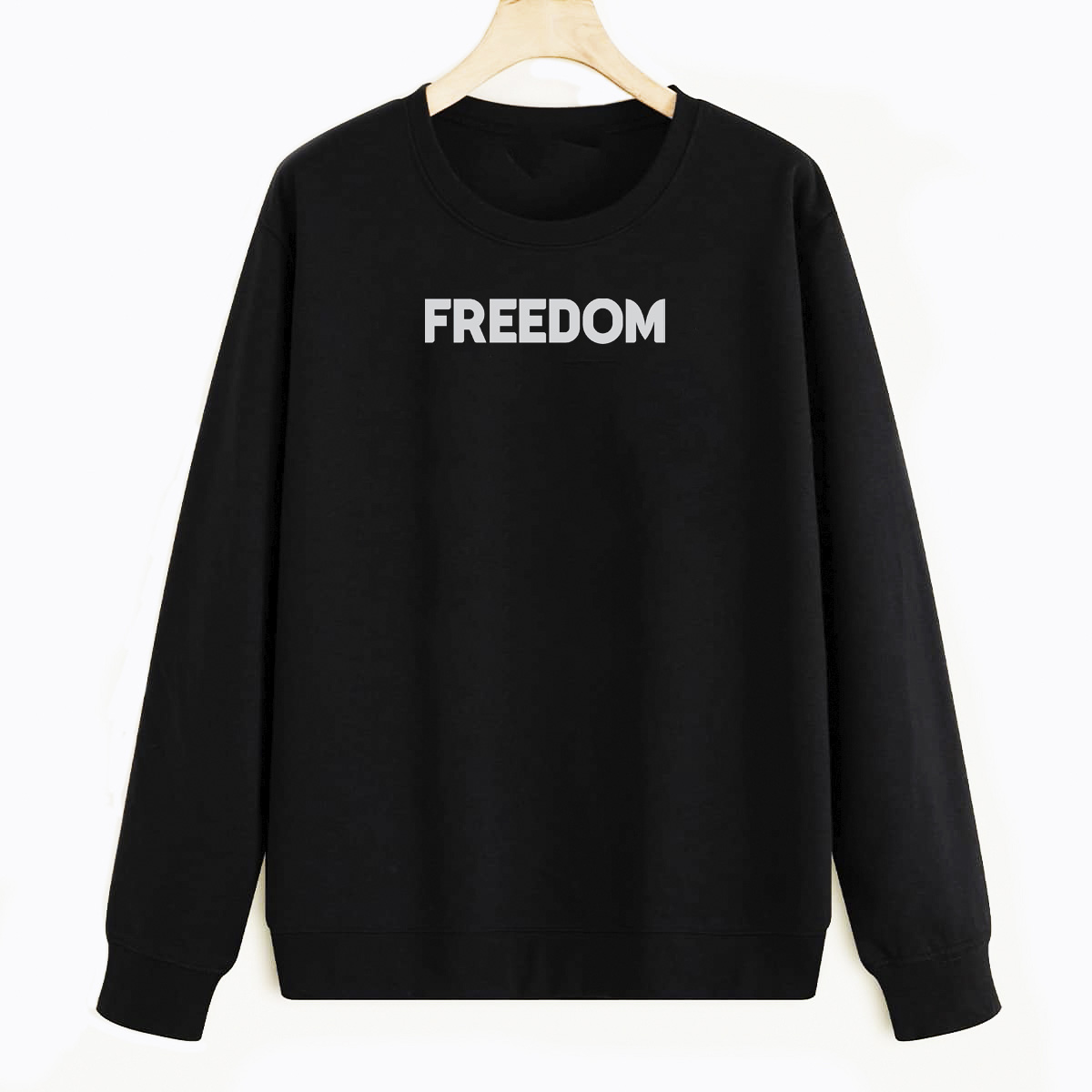 

Свитшот черный CoolPodarok Freedom, E0501322