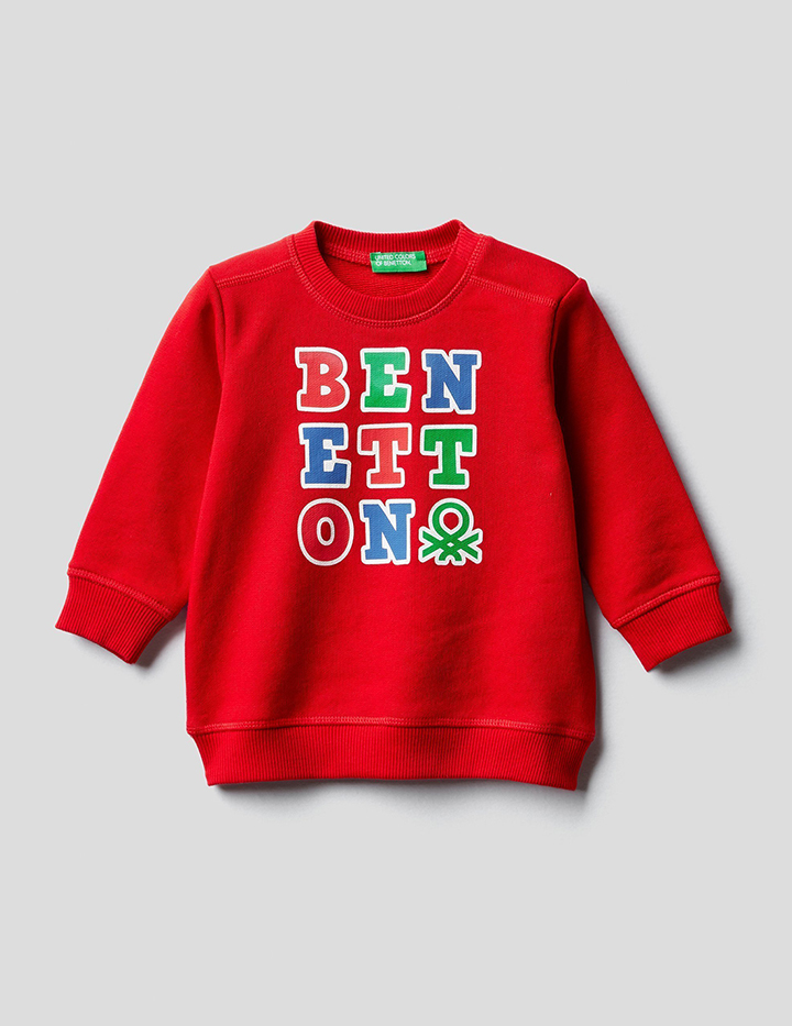 

Свитшот для мальчиков Benetton цв. красный р.98, 21A_3J70C15BW