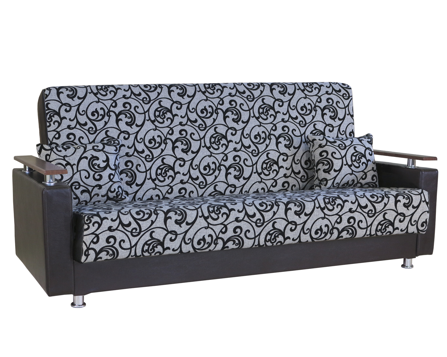 фото Диван-кровать шарм-дизайн мелодия дп №2 120, серый узор