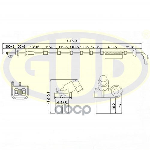 Датчик Передн Лев GUD GABS01620