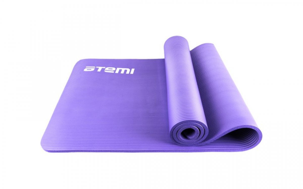 фото Коврик для йоги и фитнеса atemi 183х61х1,0 см (фиолетовый) nbr aym05pl