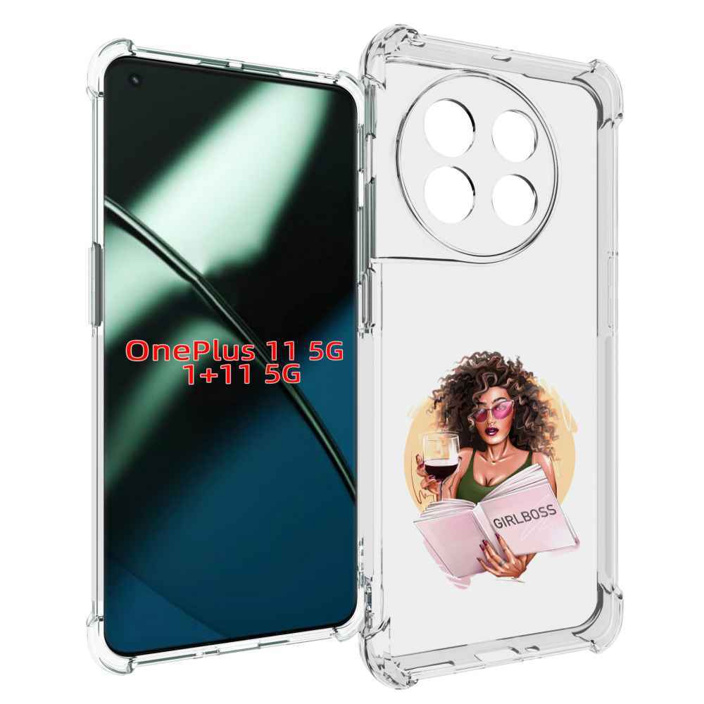 

Чехол MyPads Girlboss with wine girlboss art love books an wine _ Etsy женский для OneP..., Прозрачный, Tocco