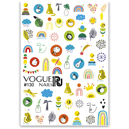 

Слайдер-дизайн Vogue Nails цветной предметы, Разноцветный