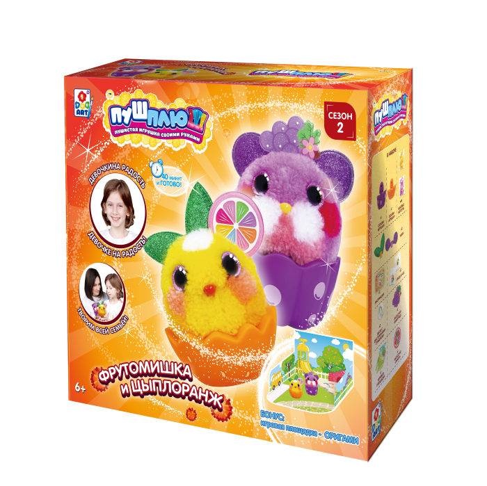 

1toy "Фрутомишка и Цыплоранж", в коробке
