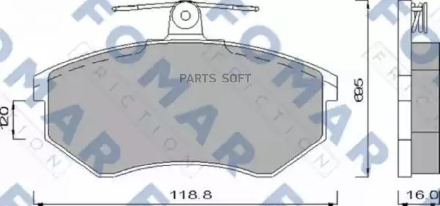 

Комплект тормозных колодок FOMAR-FRICTION FO488481