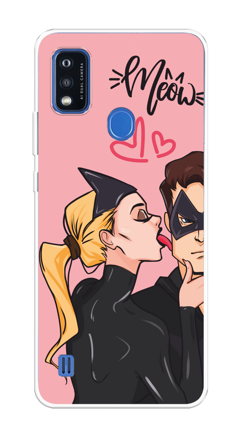 

Чехол Awog на ZTE Blade A51 "Kiss of Cat Woman", Розовый;черный;бежевый, 134550-1
