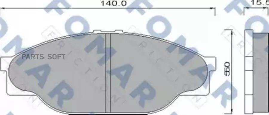 Комплект тормозных колодок FOMAR-FRICTION FO493981