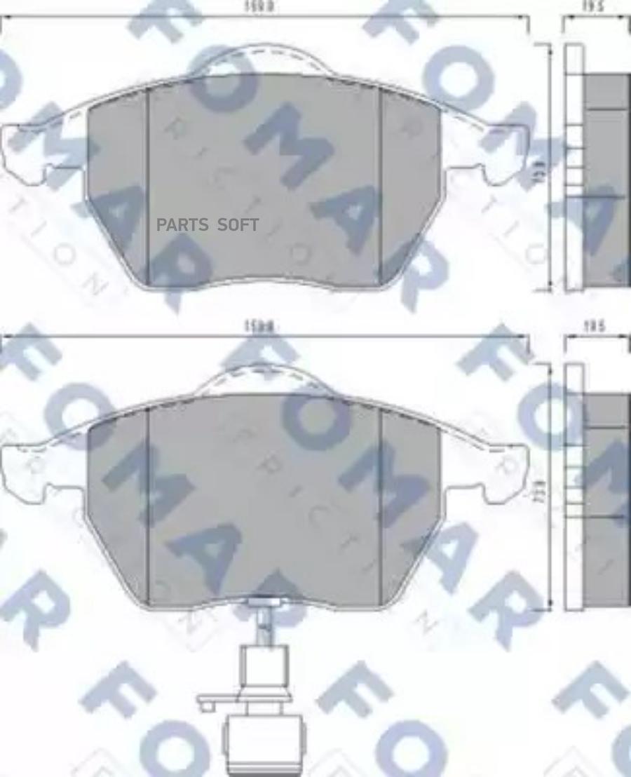 

Комплект тормозных колодок FOMAR-FRICTION FO495781