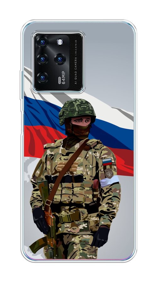 

Чехол Awog на ZTE Blade V30 "Солдат с флагом", Белый;синий;красный;зеленый, 135350-1