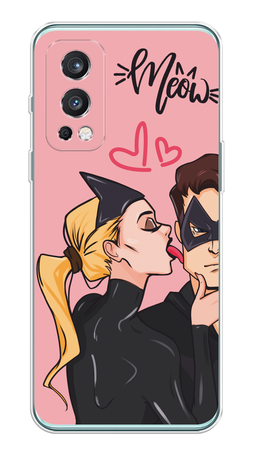 

Чехол Awog на OnePlus Nord 2 5G "Kiss of Cat Woman", Розовый;черный;бежевый, 151750-1