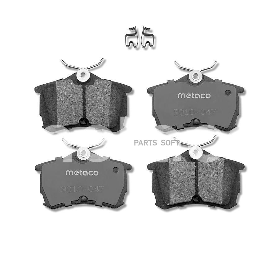 

Колодки Зад.К-Кт Honda Accord Vii (2003-2008), Toyota Corolla E10 (1992-1997) METACO 3010