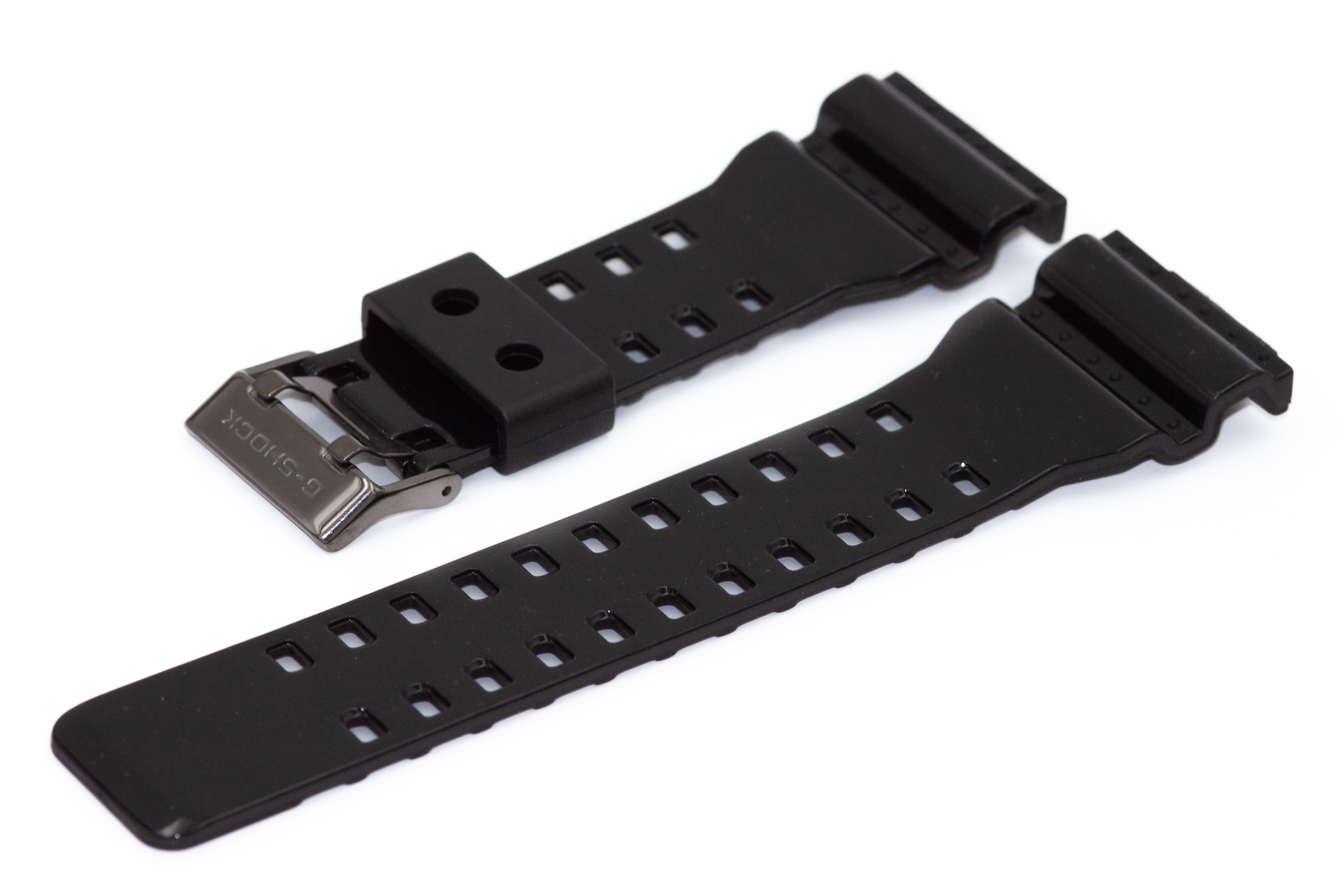 

Ремешок из двух частей мужской Watch Band GA-100 черный матовый/серебро, GA-100