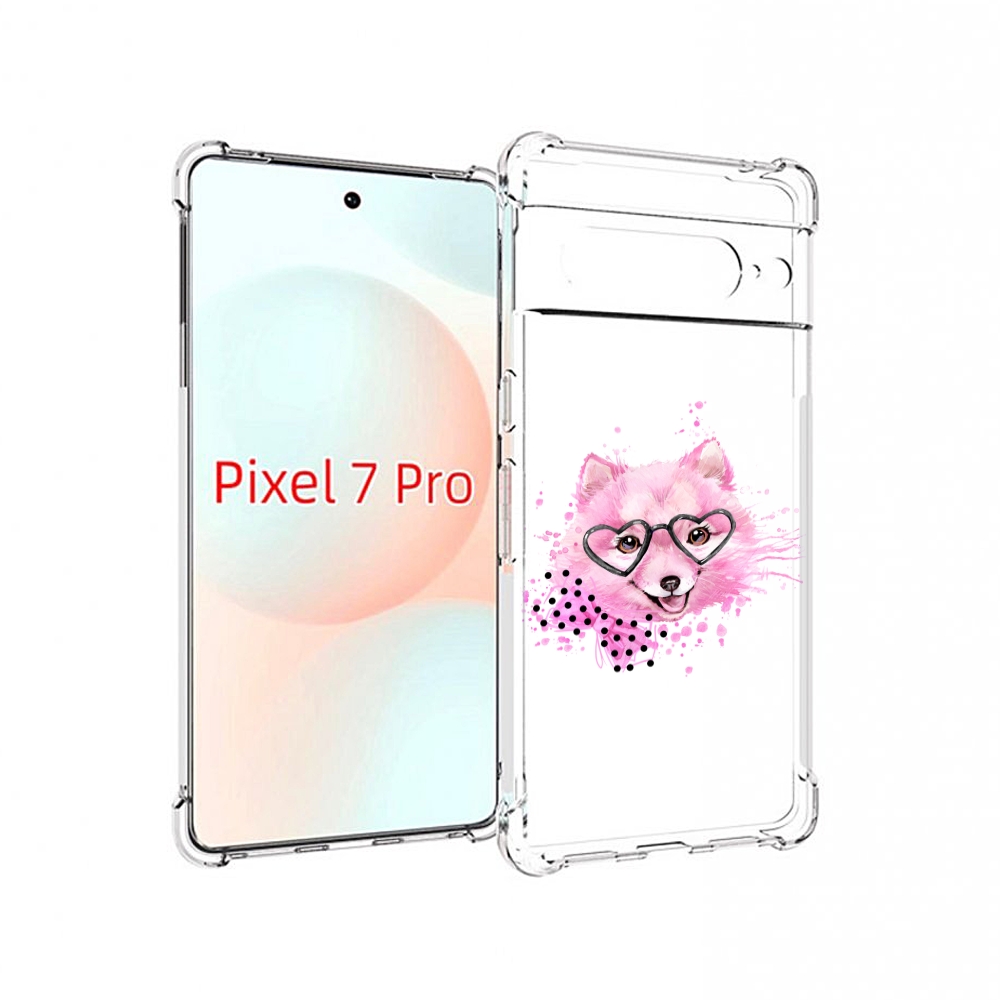 

Чехол Mypads Розовый Волченок Для Google Pixel 7 Pro, Прозрачный, Tocco