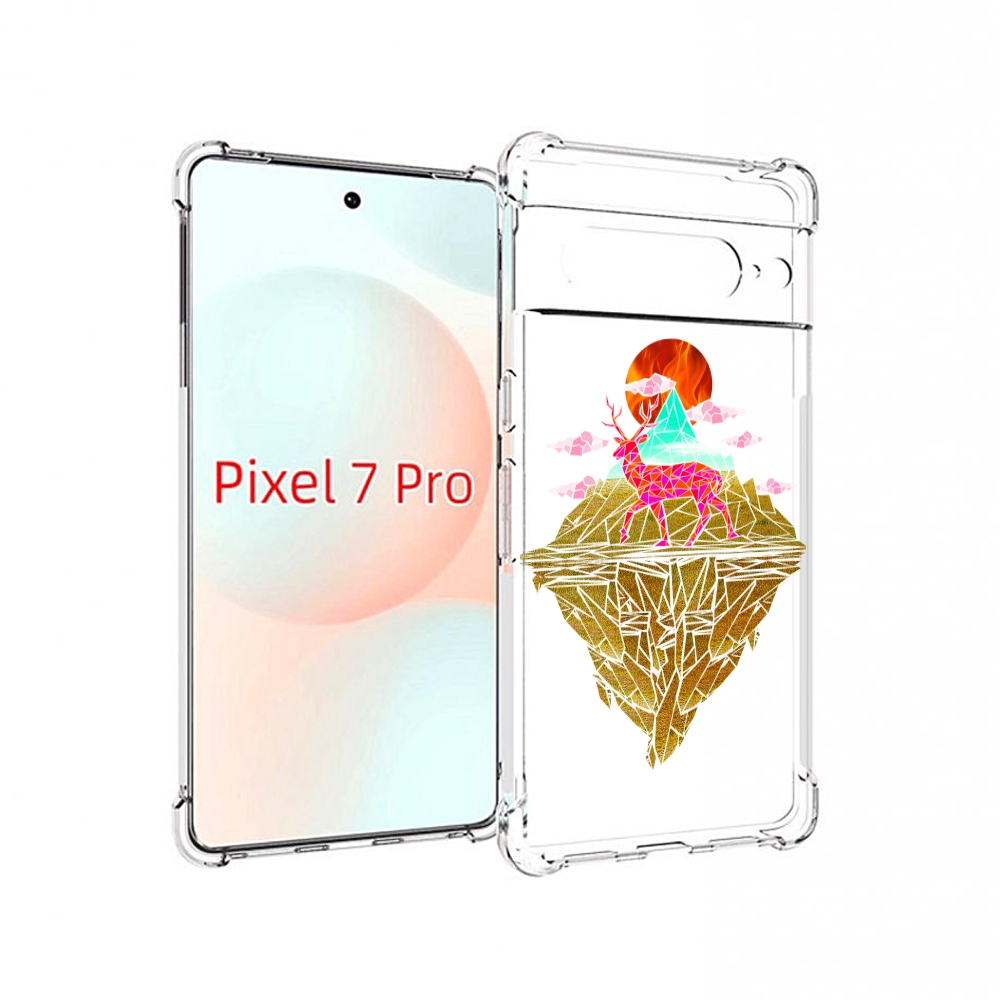 

Чехол Mypads Розовый Олень Абстракция Для Google Pixel 7 Pro, Прозрачный, Tocco
