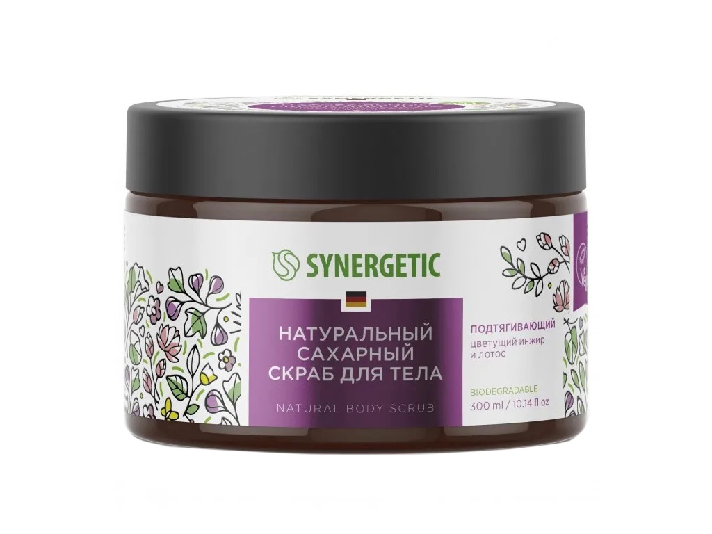 

Скраб для тела Synergetic Подтягивающий Цветущий инжир и лотос 300ml 4607971452751
