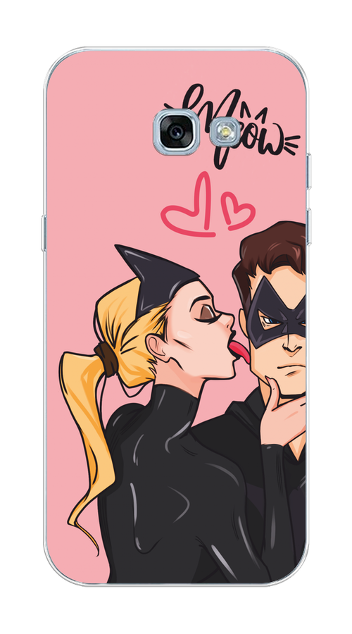 

Чехол Awog на Samsung Galaxy A3 2017 "Kiss of Cat Woman", Розовый;черный;бежевый, 20350-1