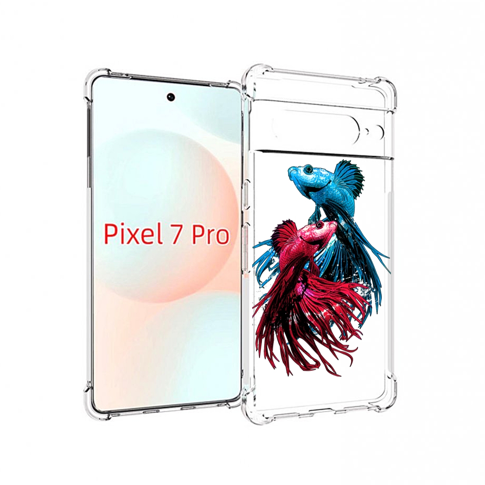 

Чехол Mypads Рыбы Петушки Для Google Pixel 7 Pro, Прозрачный, Tocco