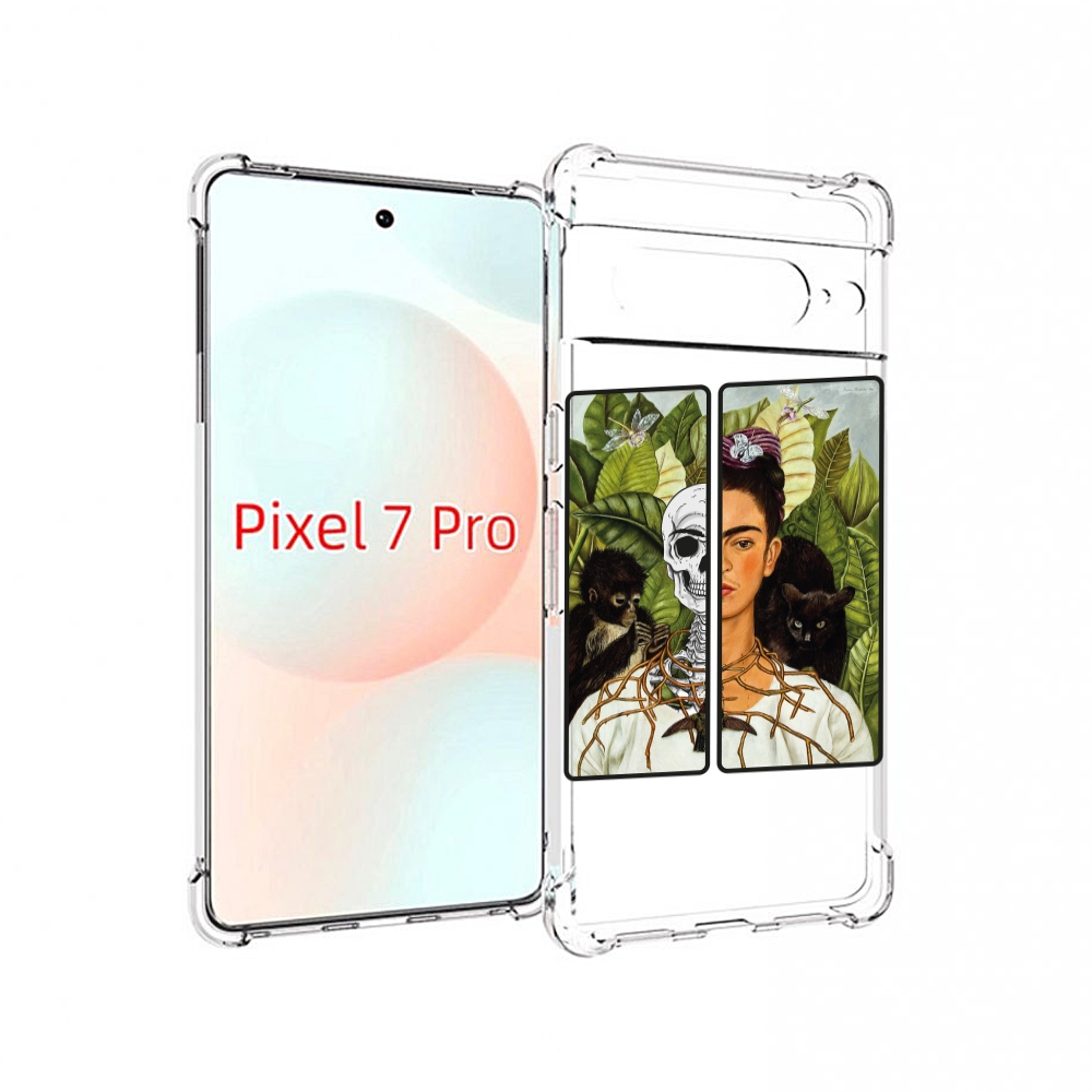 

Чехол Mypads Сдвоенная Картинка Девушка Скелет Для Google Pixel 7 Pro, Прозрачный, Tocco
