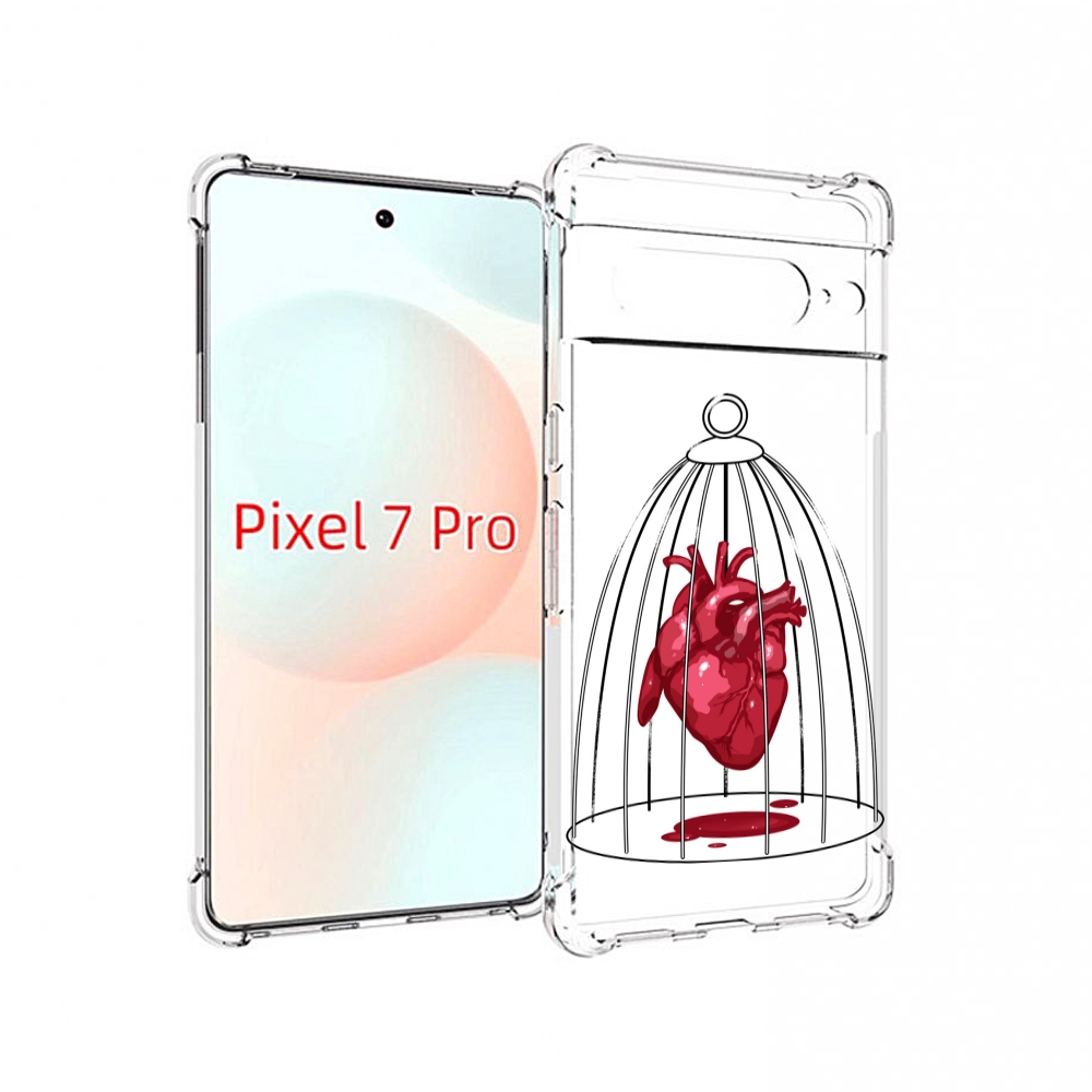

Чехол Mypads Сердце В Клетке Для Google Pixel 7 Pro, Прозрачный, Tocco