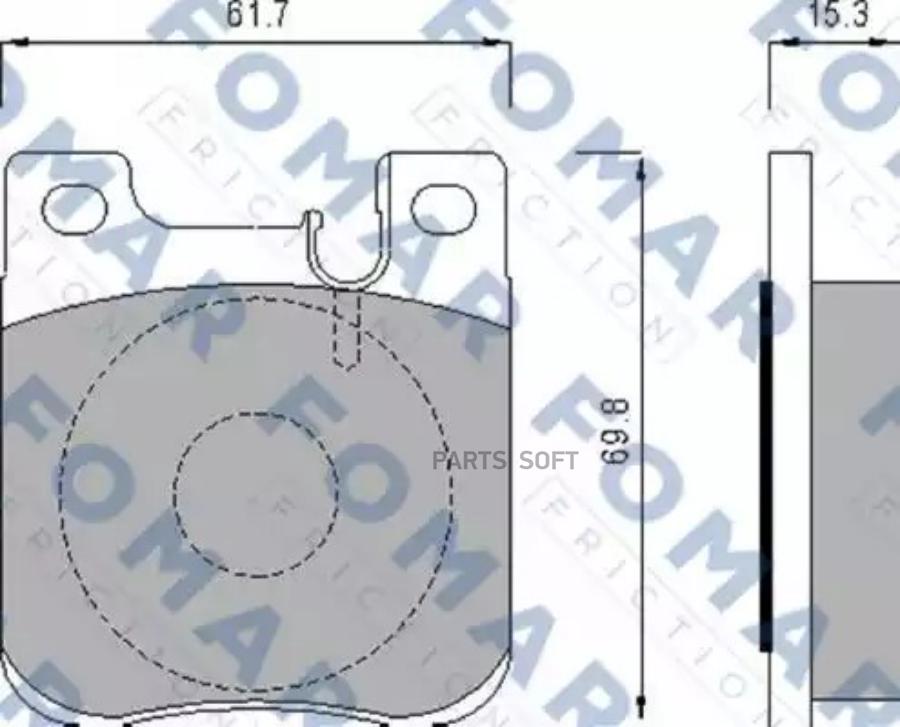 

Комплект тормозных колодок FOMAR-FRICTION FO631781