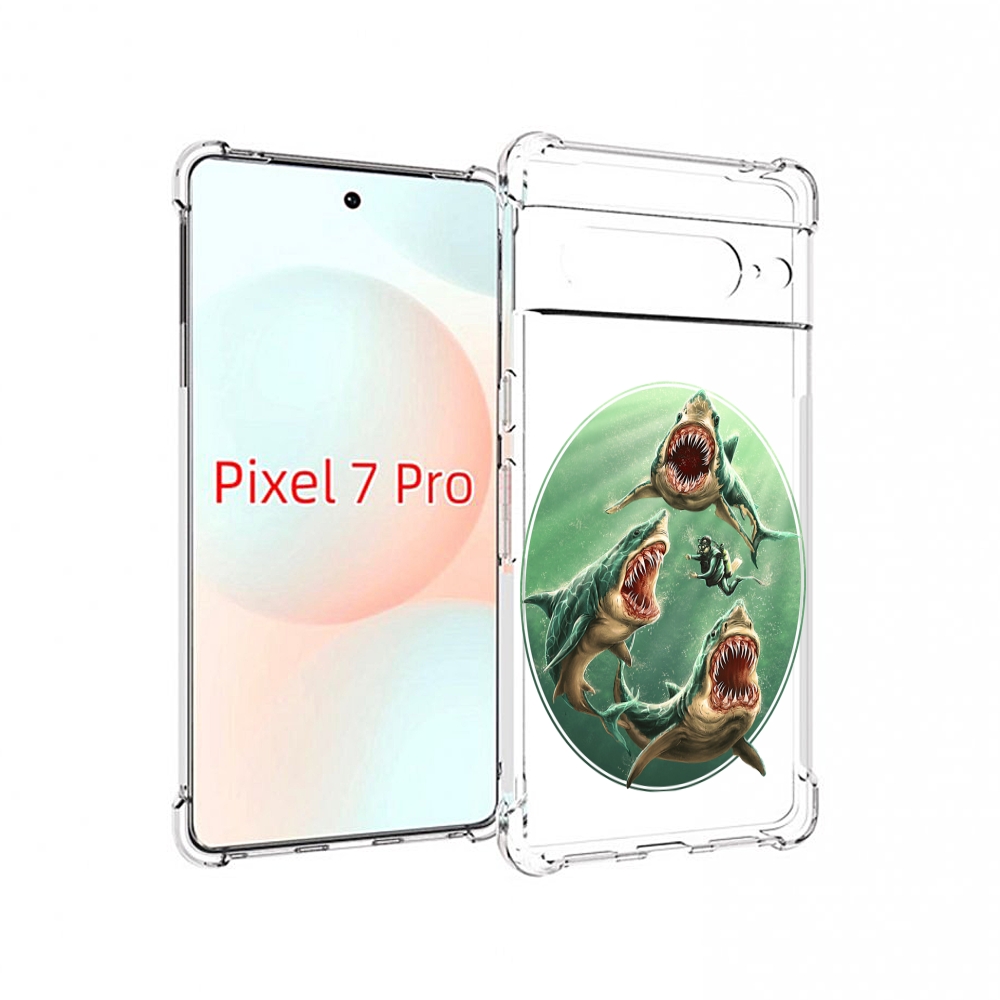 

Чехол Mypads Синяя Бездна Для Google Pixel 7 Pro, Прозрачный, Tocco