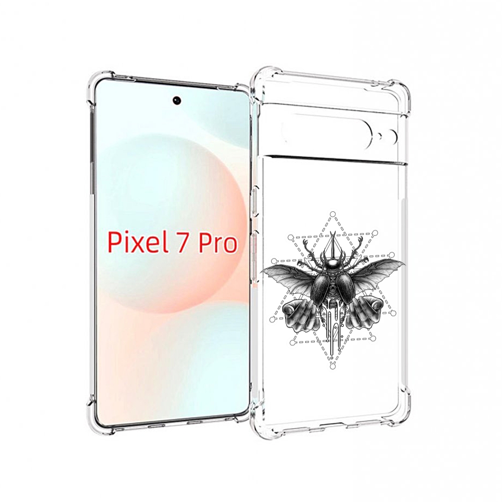 

Чехол Mypads Скарабей Для Google Pixel 7 Pro, Прозрачный, Tocco