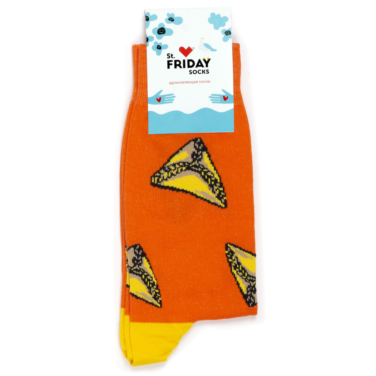 

Носки унисекс St. Friday Socks По городам России разноцветные, Оранжевый;желтый;черный, По городам России