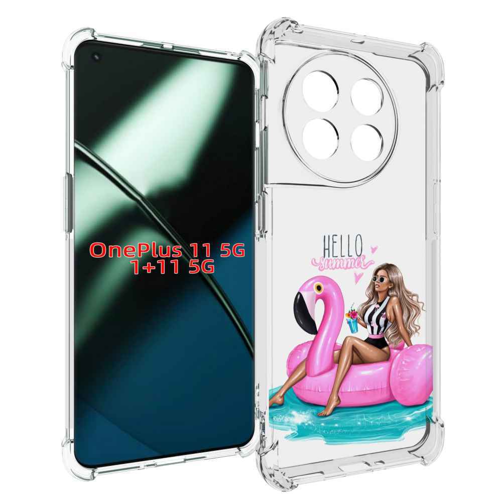 

Чехол MyPads Hello-summer для OnePlus 11, Прозрачный, Tocco