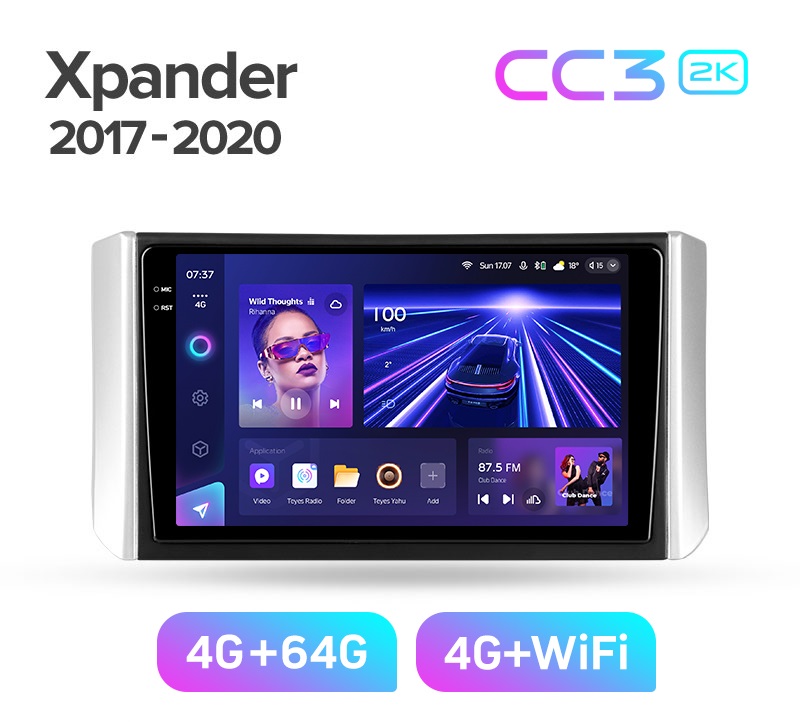 Магнитола TEYES Mitsubishi Xpander 2017-2020 г CC3 2K 464ГБ 3789000₽