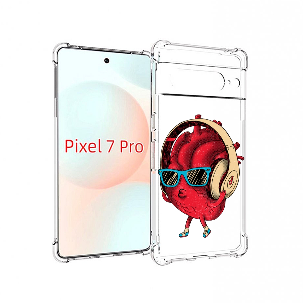 

Чехол Mypads Слушай Сердце Для Google Pixel 7 Pro, Прозрачный, Tocco