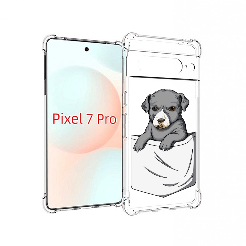 

Чехол Mypads Собачка В Кармане Для Google Pixel 7 Pro, Прозрачный, Tocco