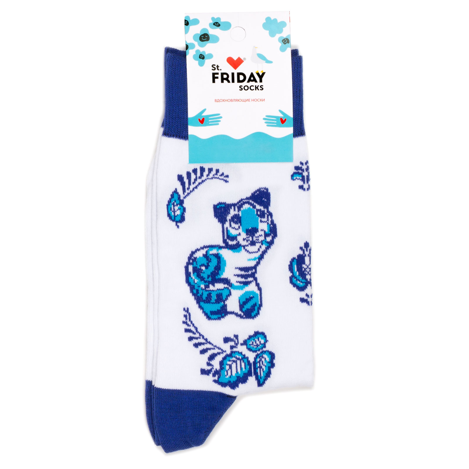 

Носки унисекс St. Friday Socks По городам России белый/голубой/синий 34, По городам России