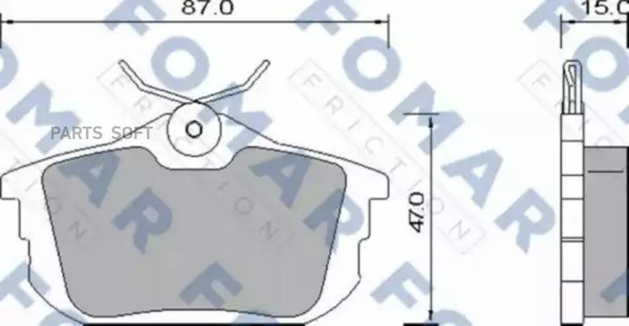 Комплект тормозных колодок FOMAR-FRICTION FO647381