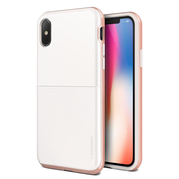 Чехол VRS Design High Pro Shield для iPhone X White/Rose Gold VRS Design 905172