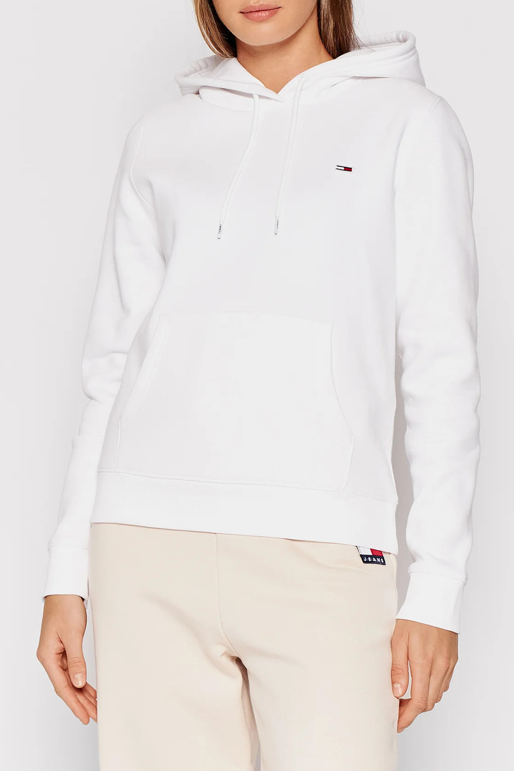 

Худи женское Tommy Jeans DW0DW09228 белое XS, Белый, DW0DW09228