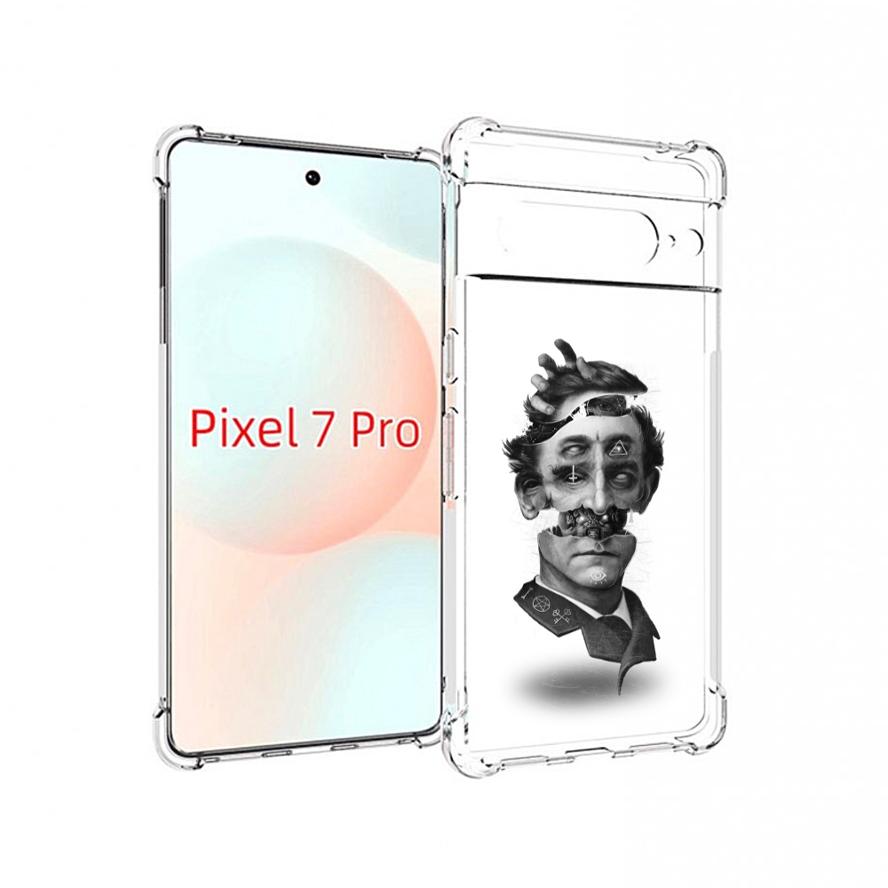 

Чехол Mypads Страшное Лицо Абстракция Для Google Pixel 7 Pro, Прозрачный, Tocco