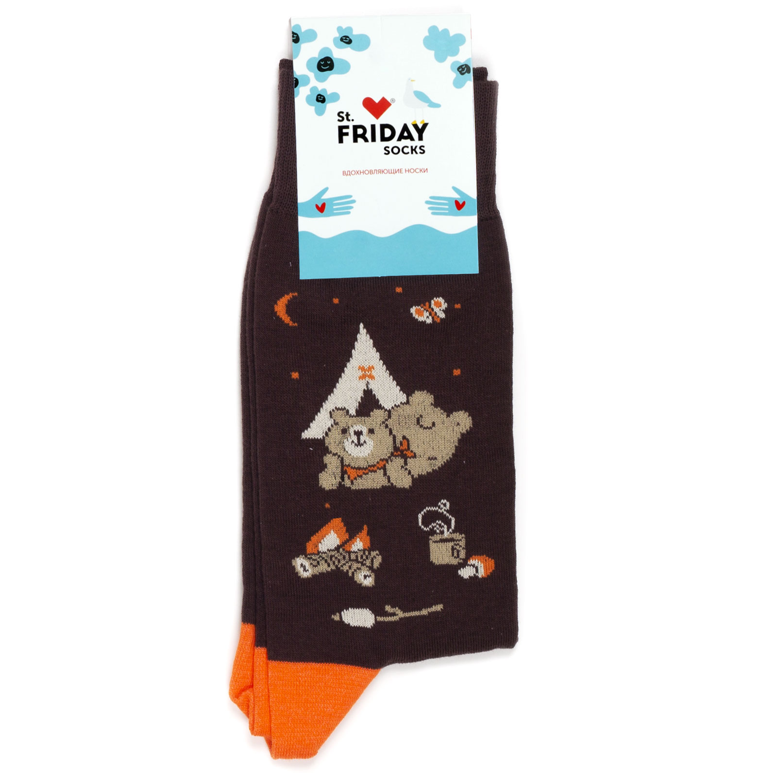 

Носки унисекс St. Friday Socks По городам России разноцветные -46, Коричневый;бежевый;оранжевый, По городам России