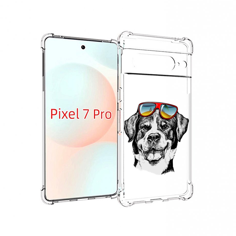 

Чехол Mypads Счастливая Собака Для Google Pixel 7 Pro, Прозрачный, Tocco