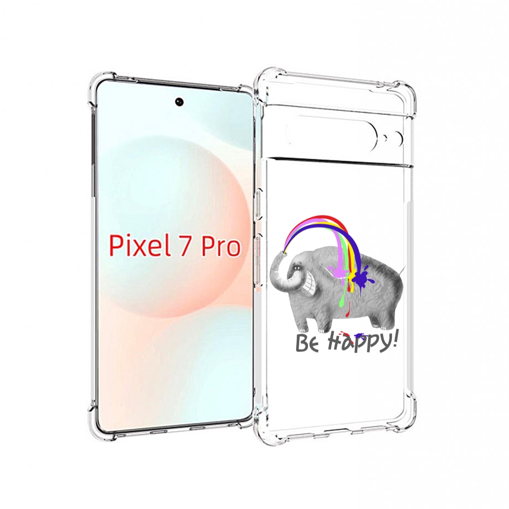 

Чехол Mypads Счастливый Слон Для Google Pixel 7 Pro, Прозрачный, Tocco