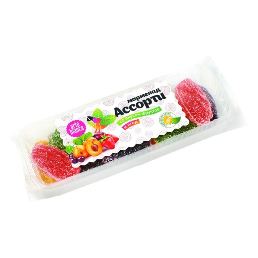 Мармелад Arte Bianca Ассорти со вкусом фруктов и ягод 350 г