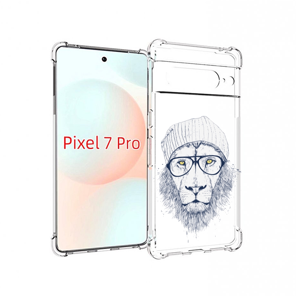 

Чехол Mypads Хиппи Лев Для Google Pixel 7 Pro, Прозрачный, Tocco