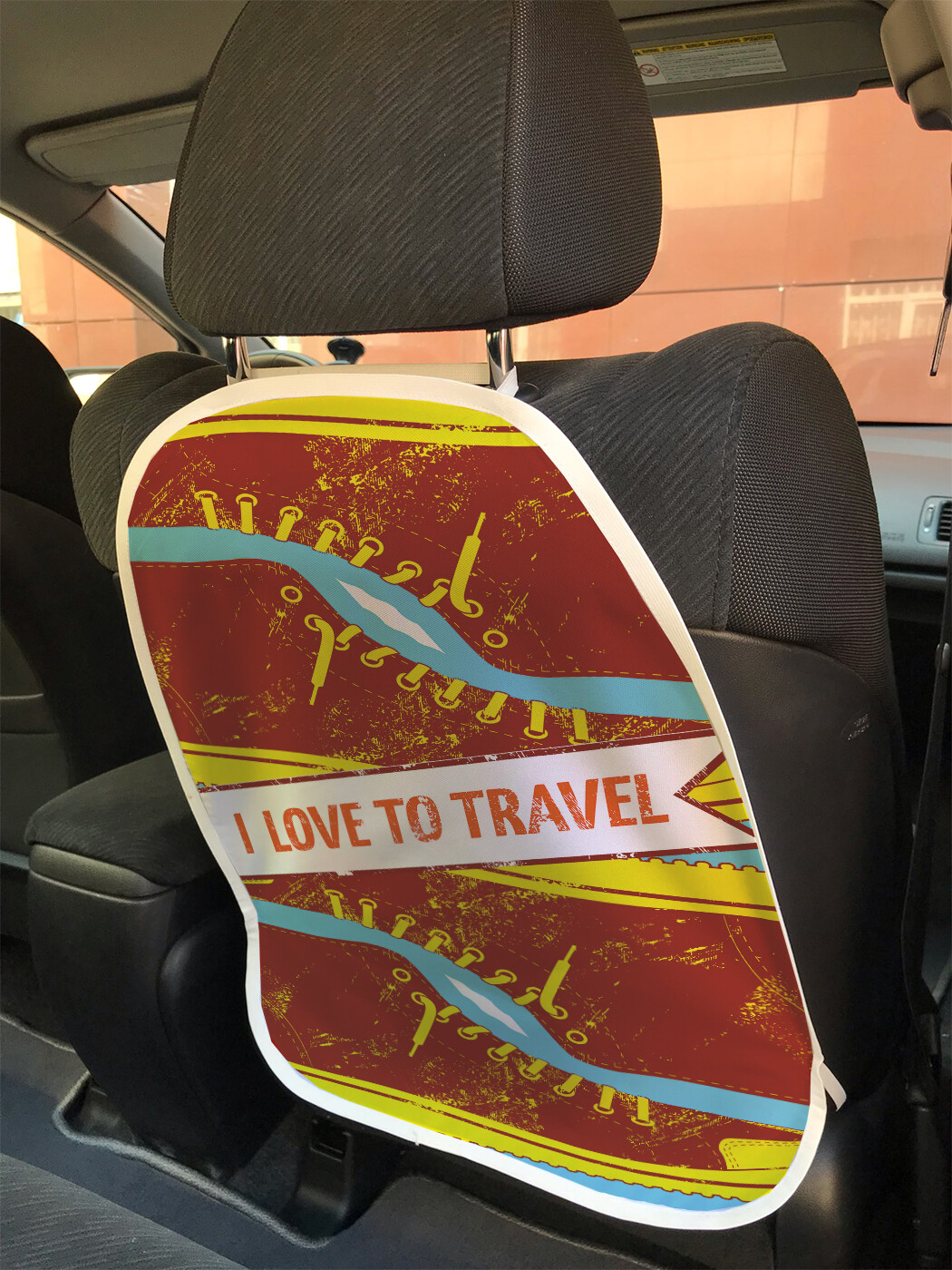 фото Накидка на спинку сиденья joyarty любовь к путешествиям, 45х62