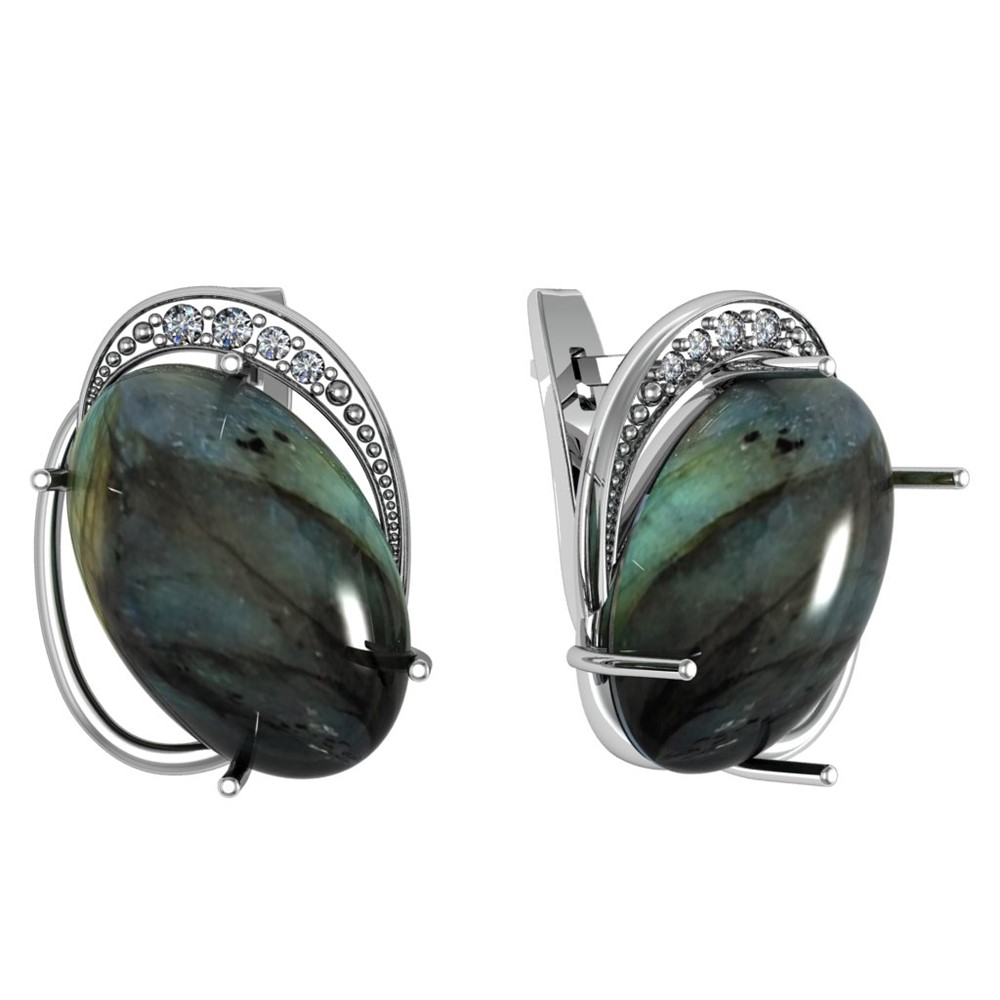 

Серьги из серебра с лабрадоритом ПРИВОЛЖСКИЙ ЮВЕЛИР 361429-FA11LB, 361429-FA11LB