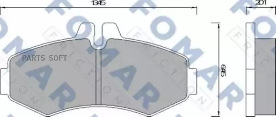 

Комплект тормозных колодок FOMAR-FRICTION FO678681