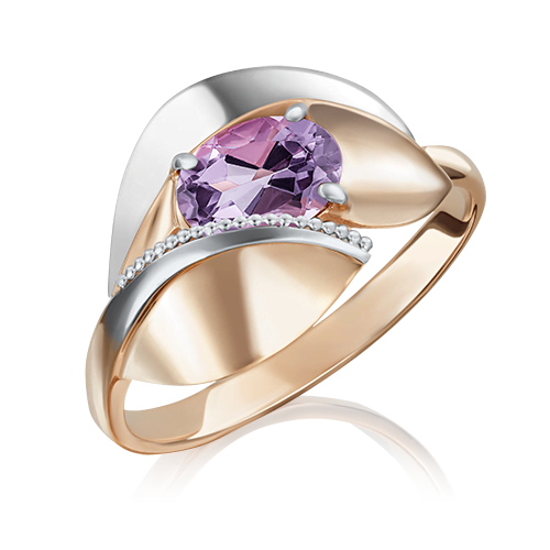 

Кольцо из золота с аметистом р.19.5 PLATINA jewelry 01-5081-00-203-1111-46, 01-5081-00-203-1111-46_p