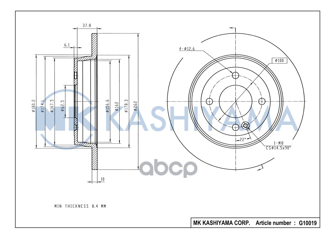 

Диск тормозной HYUNDAI SOLARIS/ KIA RIO G10019