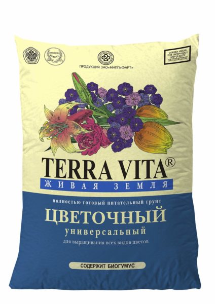 фото Грунт для цветов terra vita 25 л