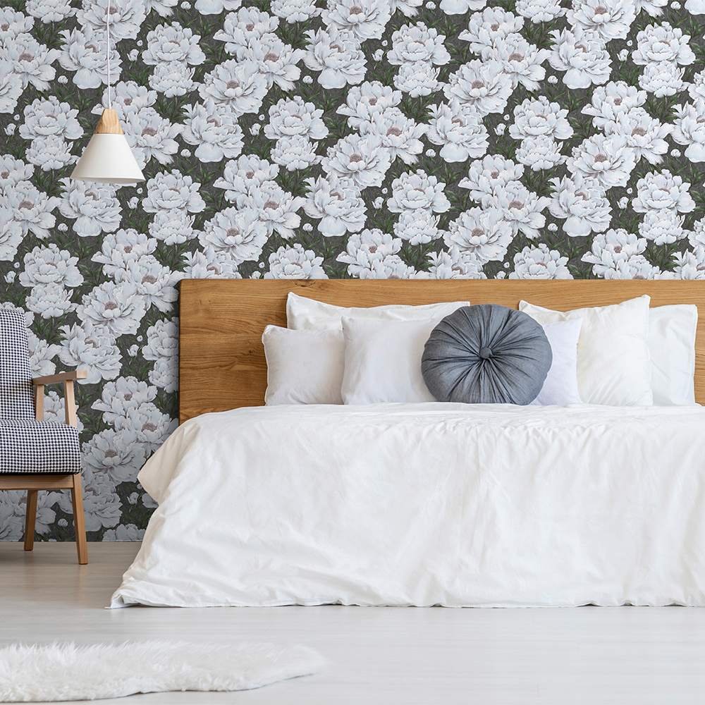 фото Индустрия обои 1,06х10,05 арт: 168424-19 коричневый цветок industry