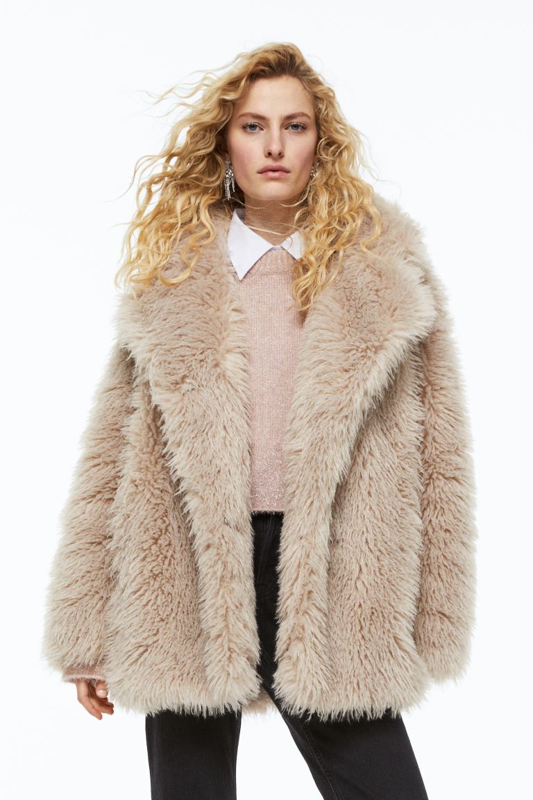 

Пальто женское H&M 1105167001 бежевое S (доставка из-за рубежа), 1105167001