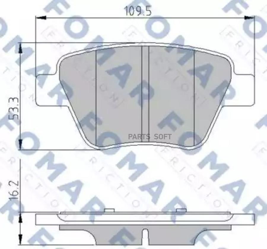 

Комплект тормозных колодок FOMAR-FRICTION FO691581